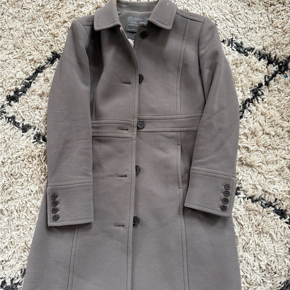 J. Crew Gray Trench Coat